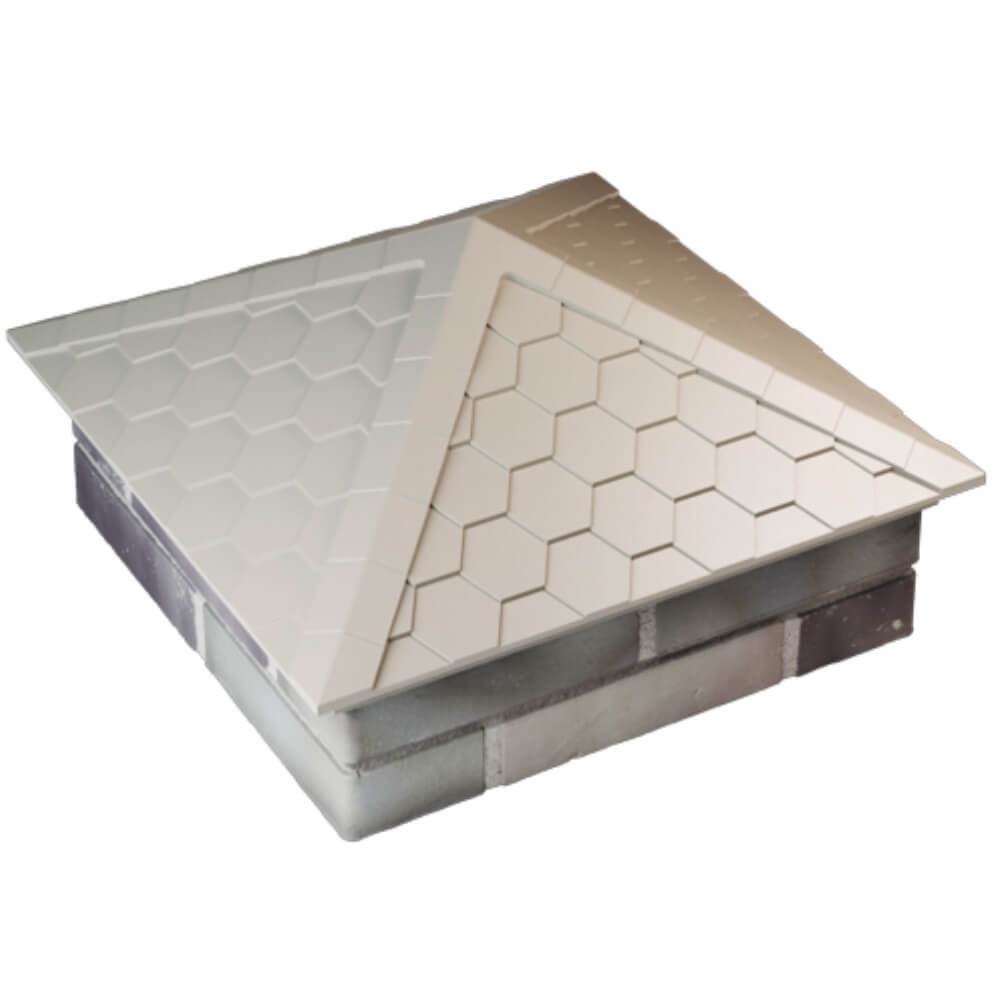 Колпак Zking Эверест Бежевый на столб 2х2 кирпича (535х535мм) Канск фото