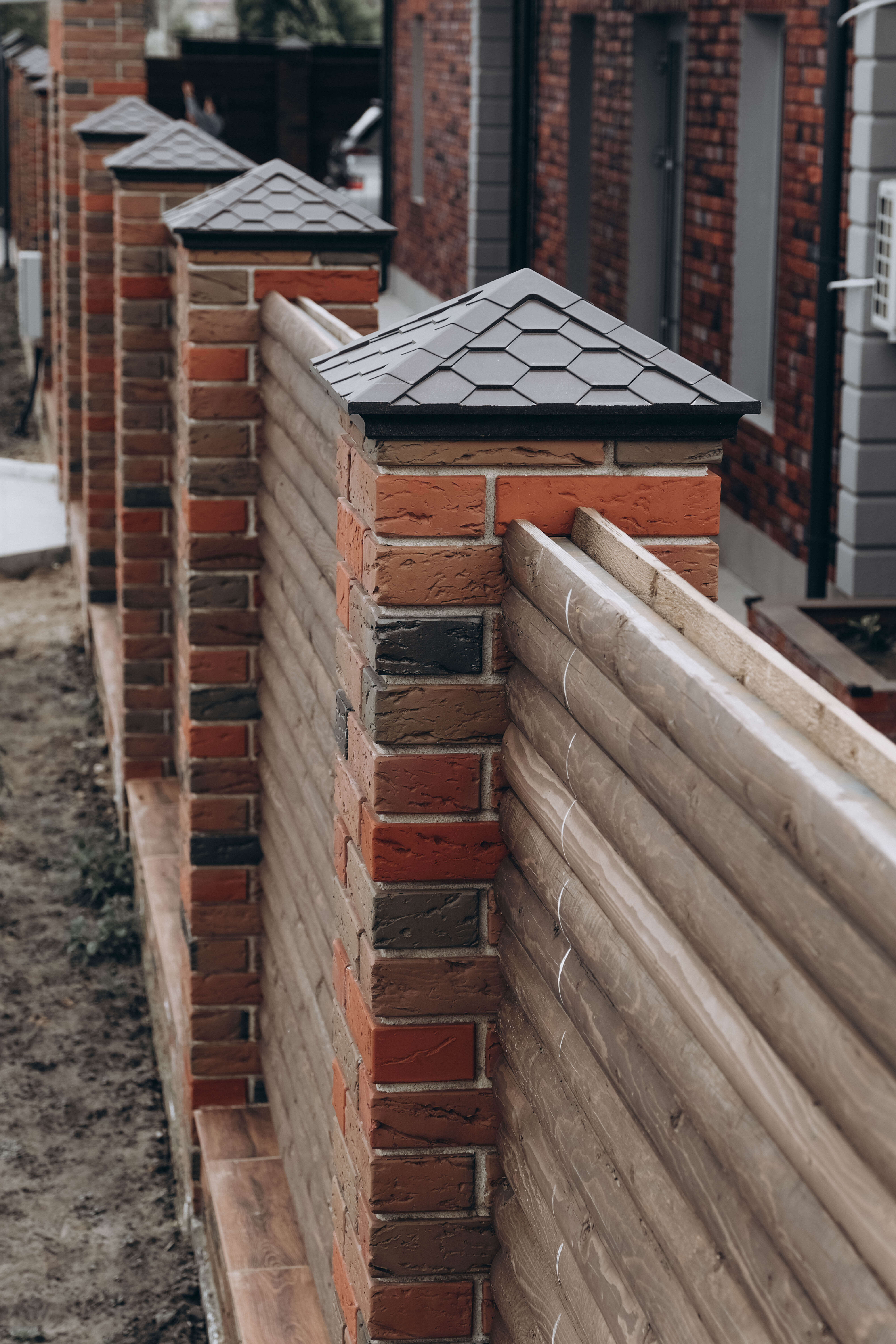 Колпак Zking Эверест Коричневый на столб 1.5х1.5 кирпича (390х390мм) в Канске фото