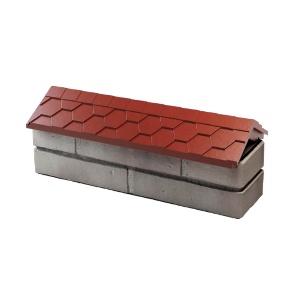 Парапет Zking Эверест Красный с посадкой на 0.5 кирпича (130мм) в Канске фото