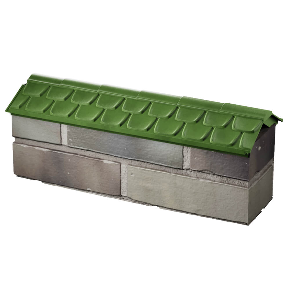 Парапет Zking Эльбрус Зеленый с посадкой на 0.5 кирпича (130мм) в Канске фото