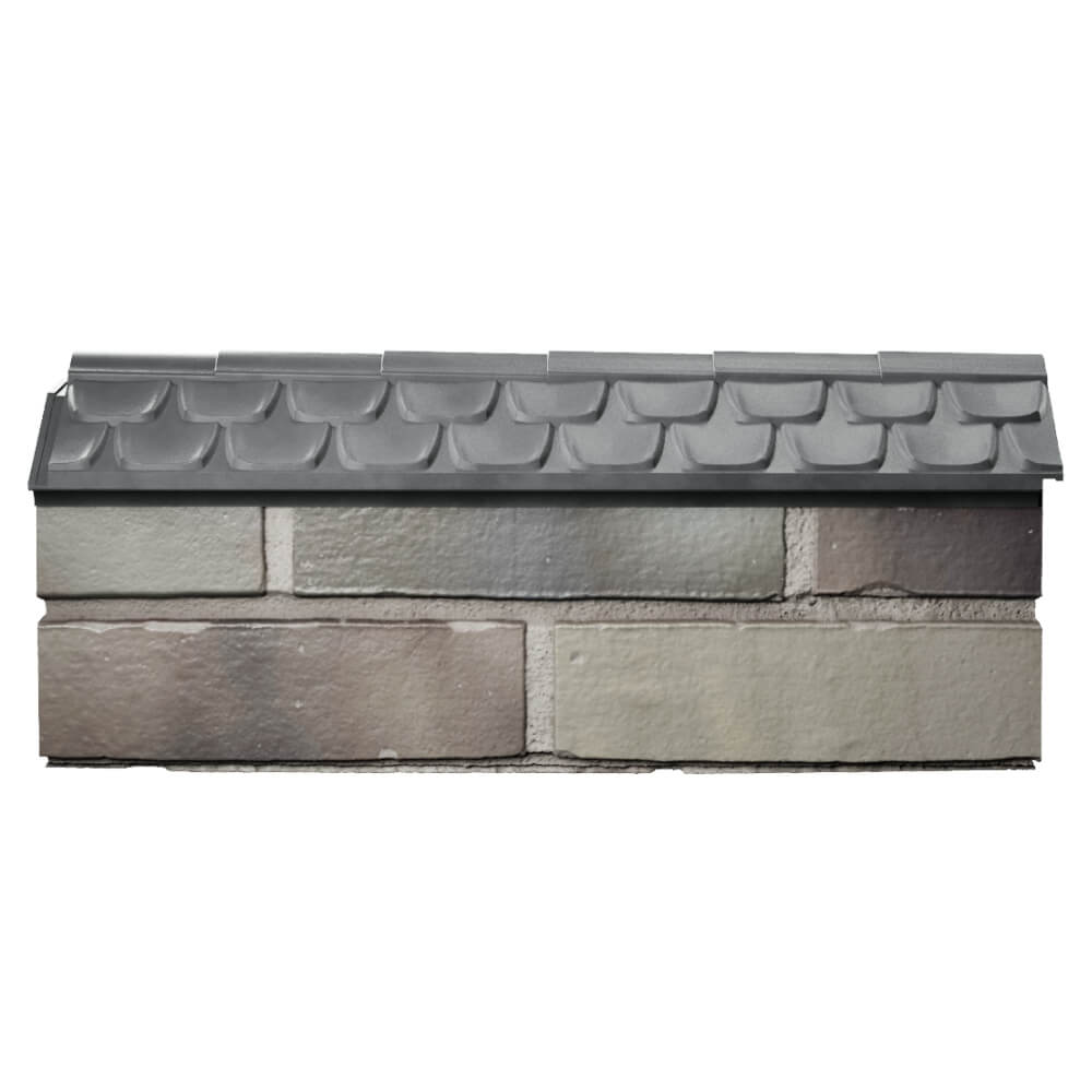 Парапет Zking Эльбрус Серый с посадкой на 0.5 кирпича (130мм) в Канске фото