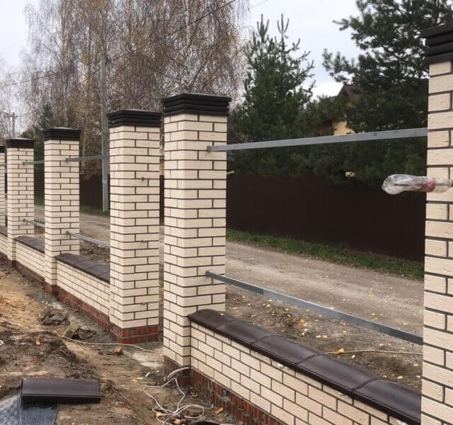 Колпак Zking Бона ХайТек Коричневый на столб 1.5х1.5 кирпича (385х385мм) в Канске фото