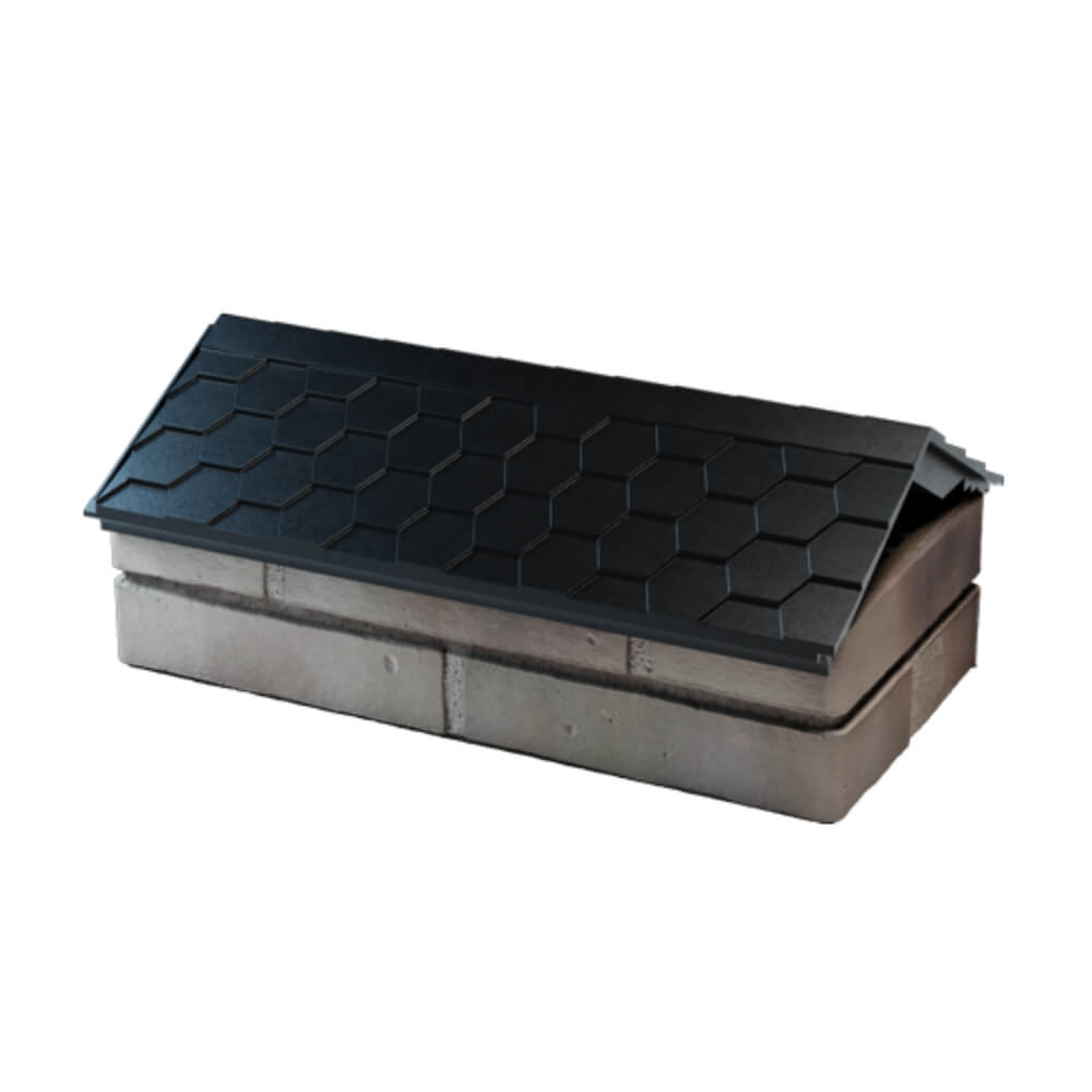 Парапет Zking Эверест Черный с посадкой на 1 кирпич (200/225/255мм) в Канске фото