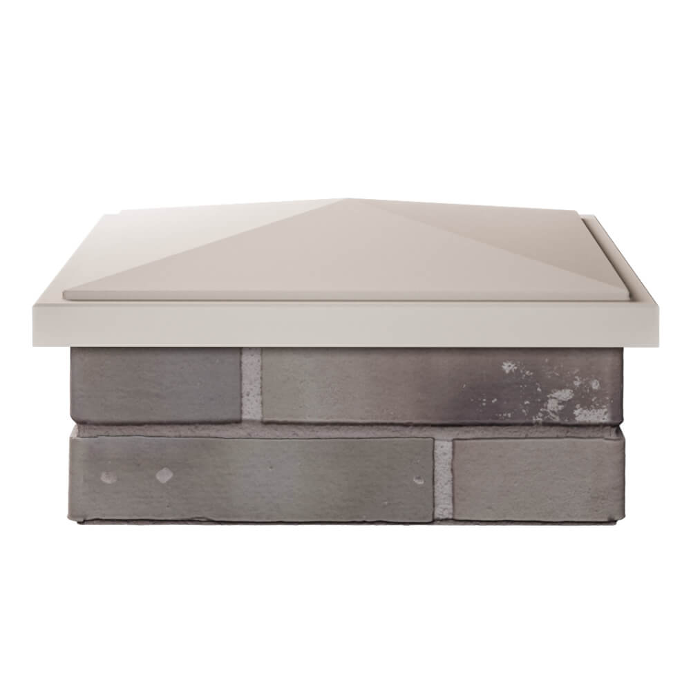 Колпак Zking БонаМоно Бежевый на столб 1.5х1.5 кирпича (385х385, 400х400мм) Канск фото