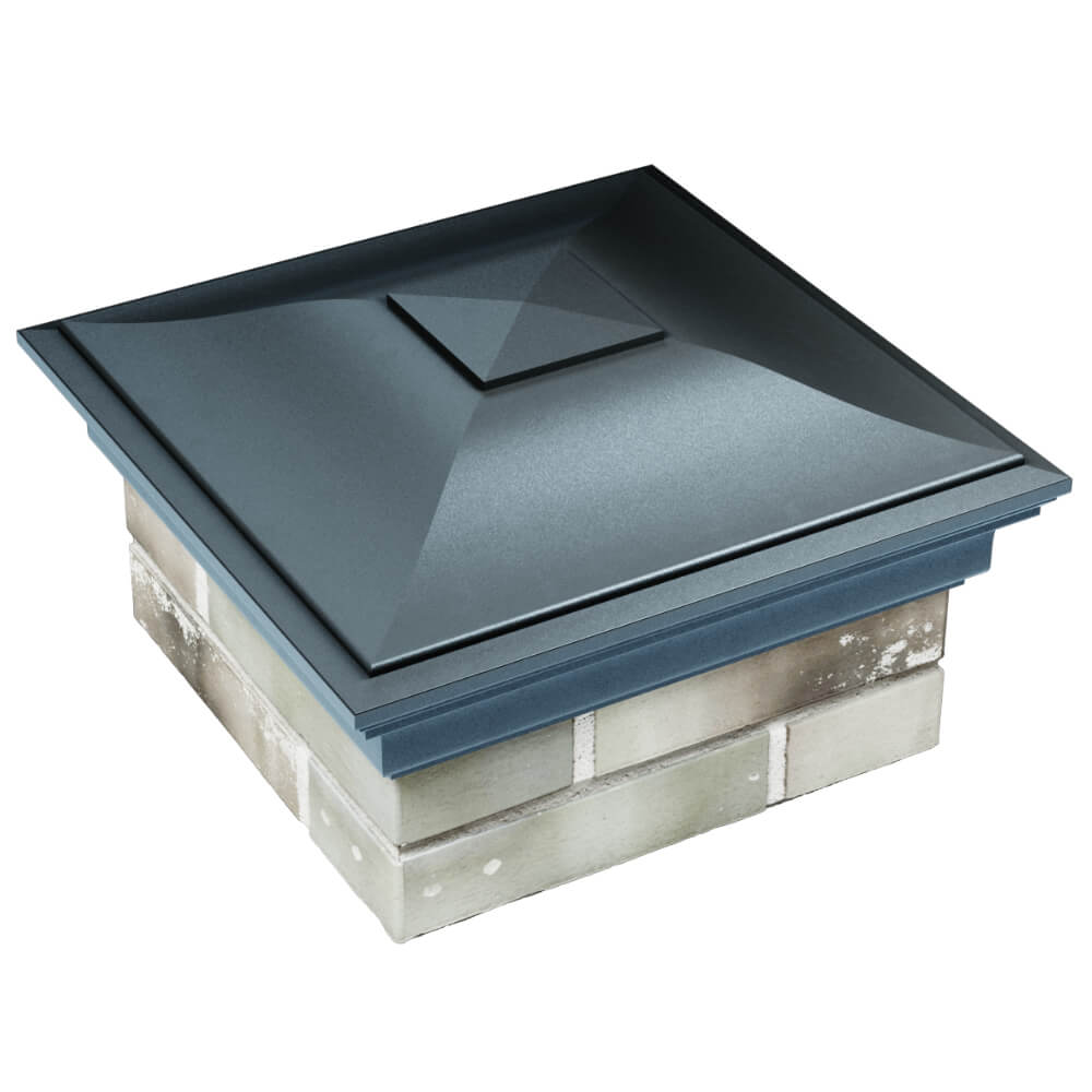 Колпак Zking Монблан Серый на столб 1.5х1.5 кирпича (385х385мм) в Канске фото