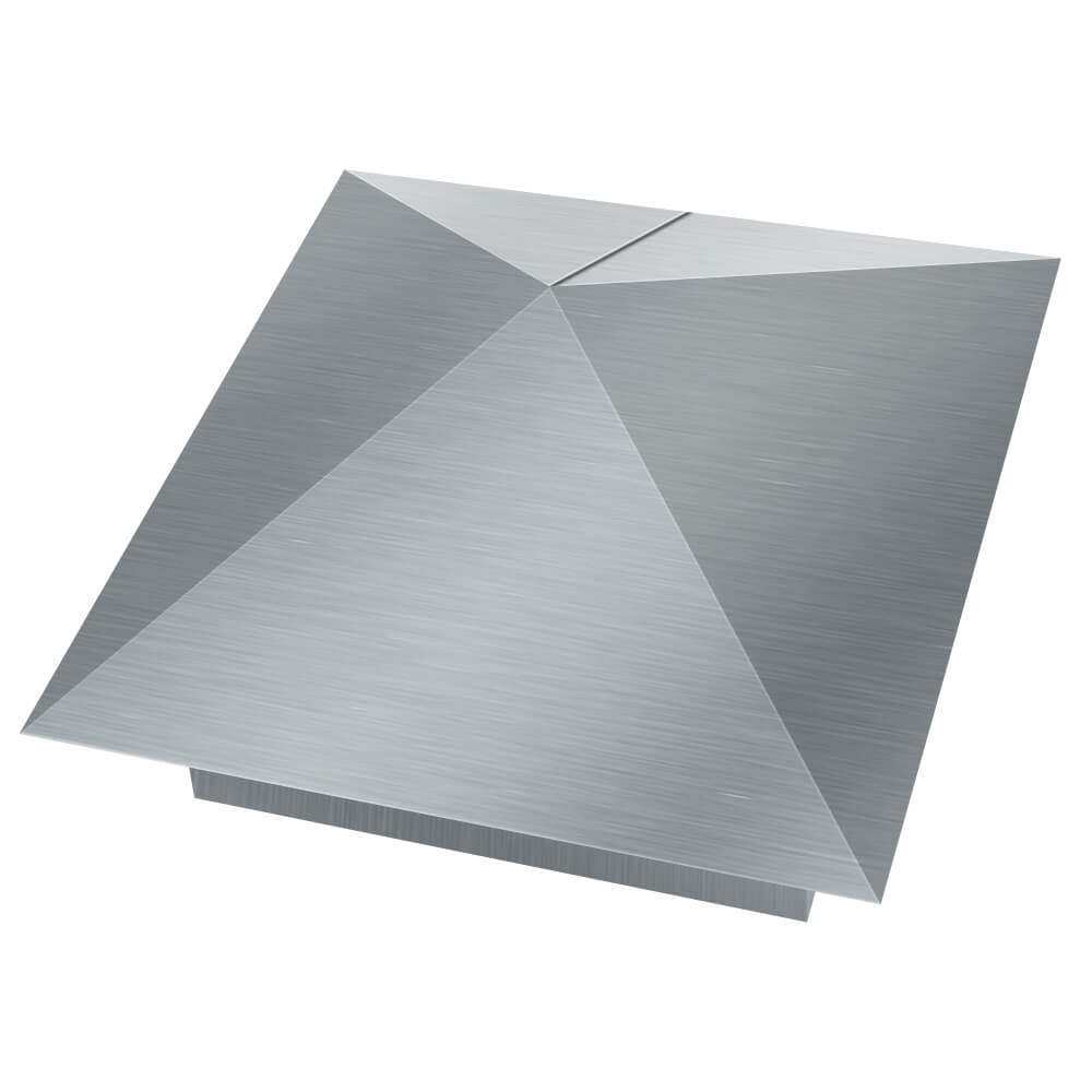 Колпак металлический 380х380мм оцинкованный заборный Канск фото