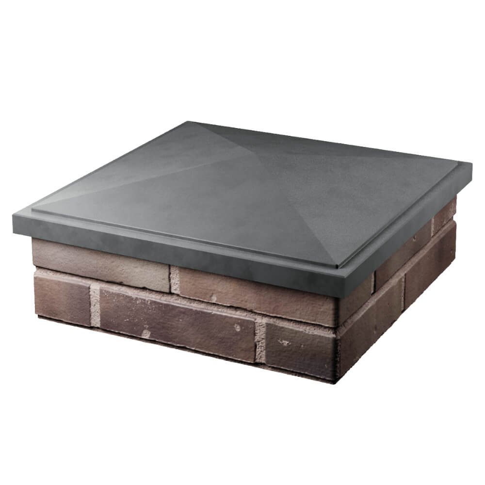 Колпак Zking БонаМоно Серый на столб 2х2 кирпича (515х515, 530х530мм) в Канске фото