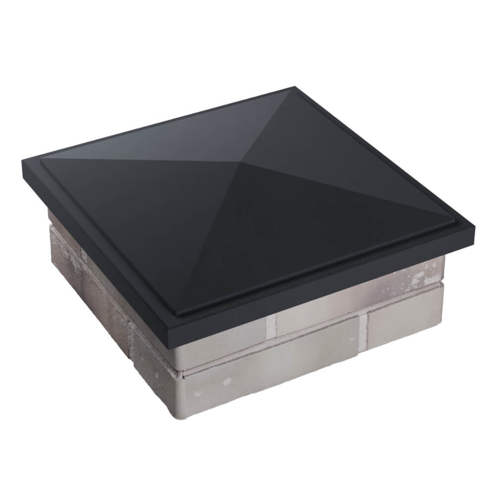 Колпак Zking БонаМоно Серый на столб 1.5х1.5 кирпича (385х385, 400х400мм) в Канске фото