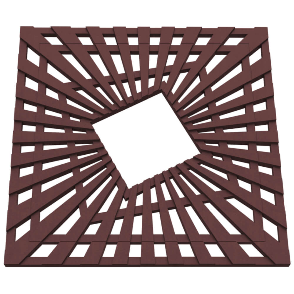 Приствольная решетка для дерева ZKING ATMOSPHERE 1.2х1.2м Коричневая в Канске фото