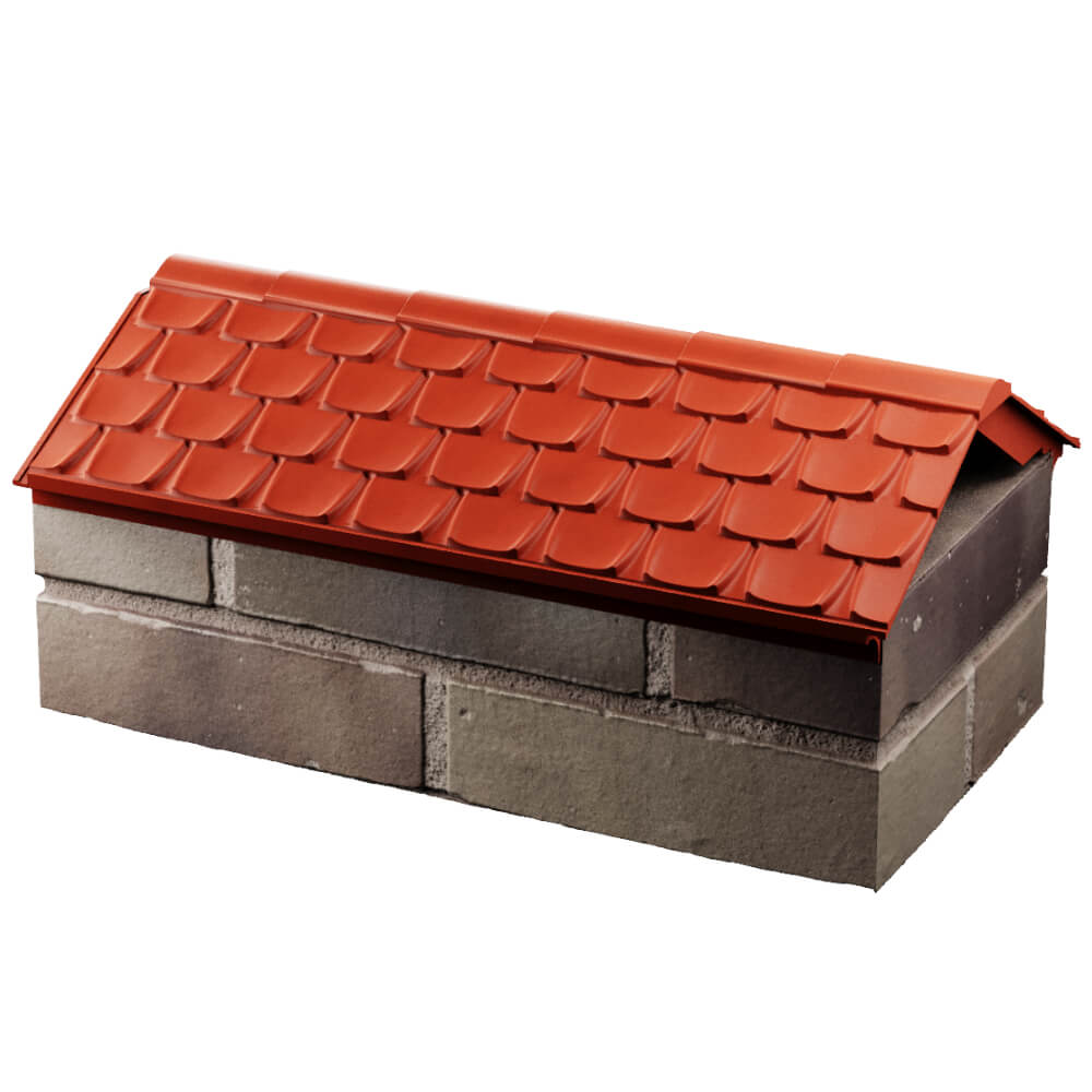 Парапет Zking Эльбрус Красный с посадкой на 1 кирпич (255мм) в Канске фото