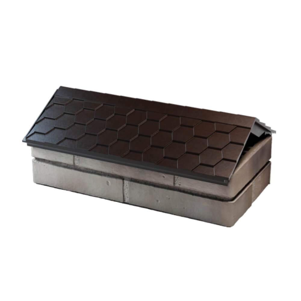 Парапет Zking Эверест Коричневый с посадкой на 1 кирпич (200/225/255мм) в Канске фото