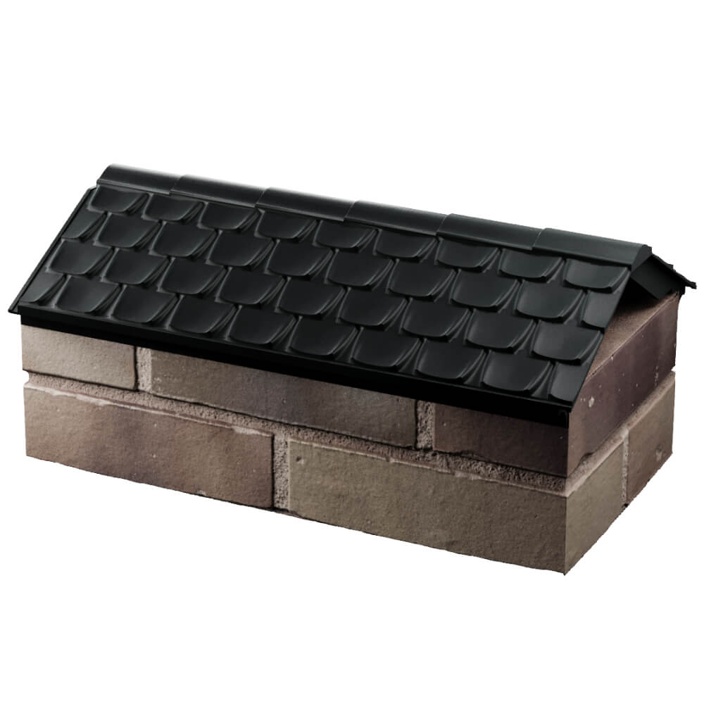 Парапет Zking Эльбрус Черный с посадкой на 1 кирпич (255мм) в Канске фото