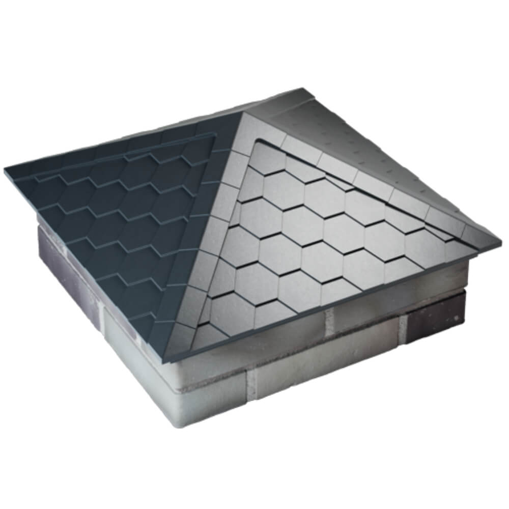 Колпак Zking Эверест Серый на столб 2х2 кирпича (535х535мм) Канск фото