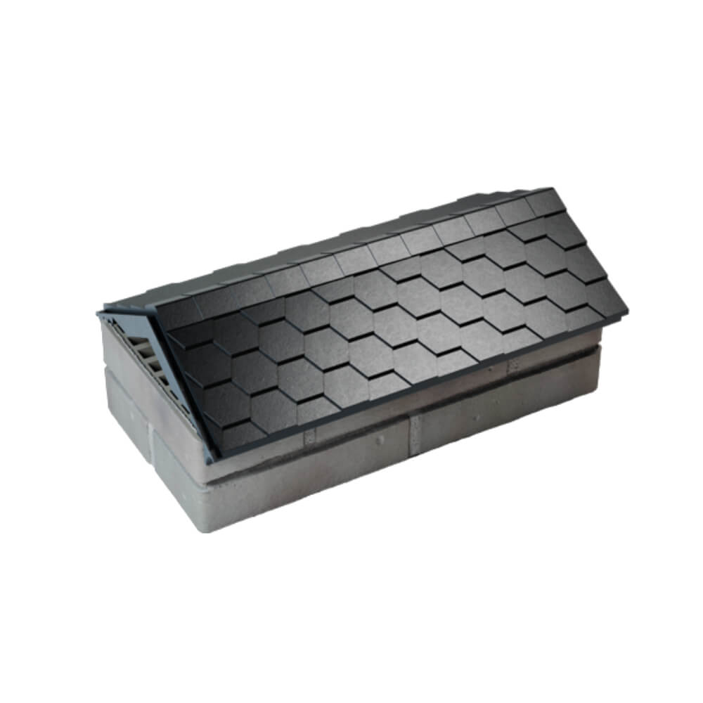 Парапет Zking Эверест Черный с посадкой на 1 кирпич (200/225/255мм) в Канске фото