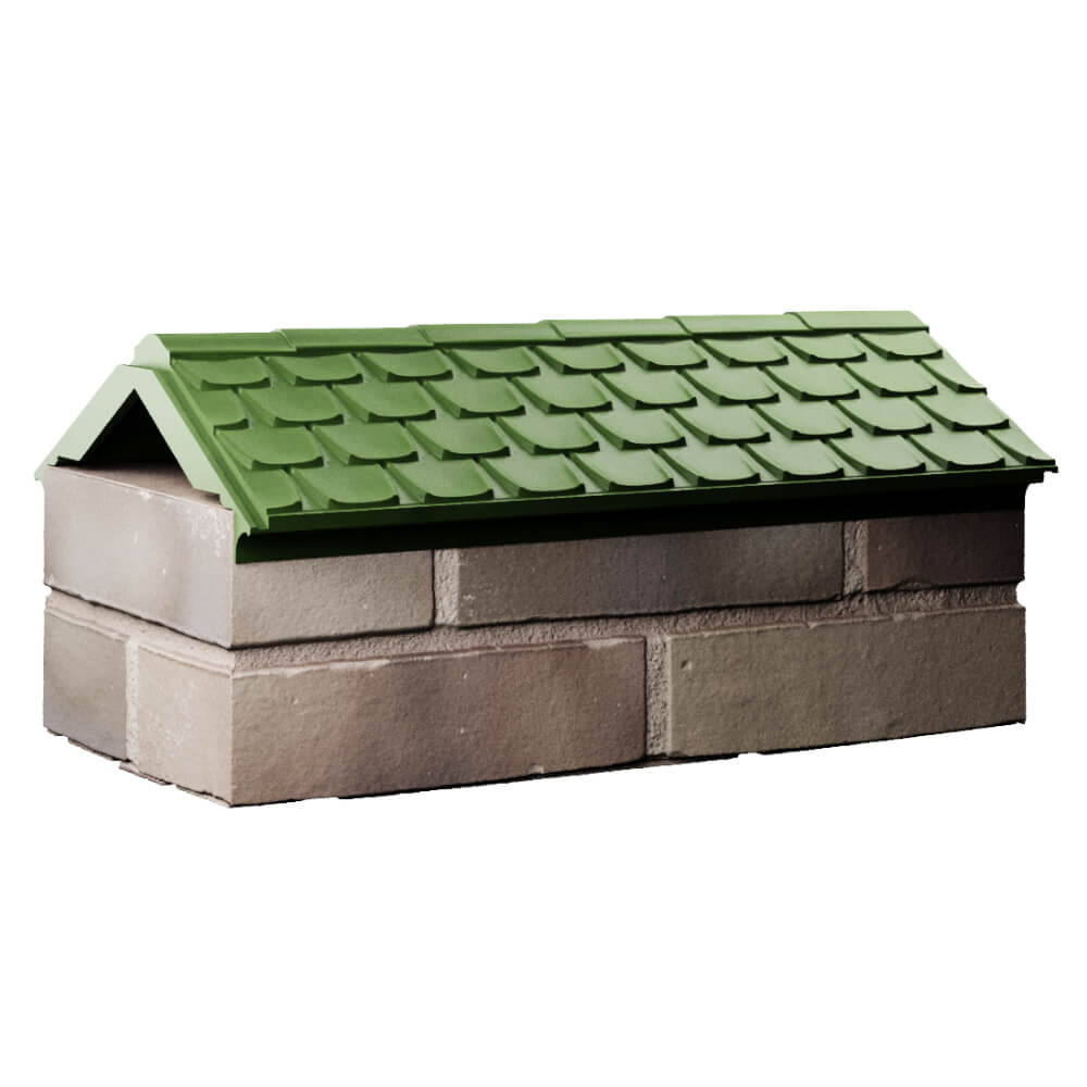 Парапет Zking Эльбрус Зеленый с посадкой на 1 кирпич (255мм) Канск фото