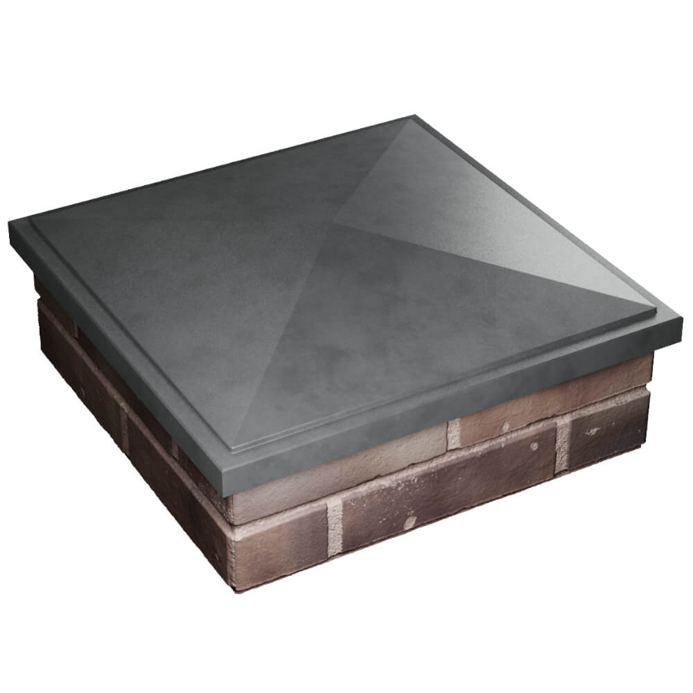 Колпак Zking БонаМоно Серый на столб 2х2 кирпича (515х515, 530х530мм) в Канске фото