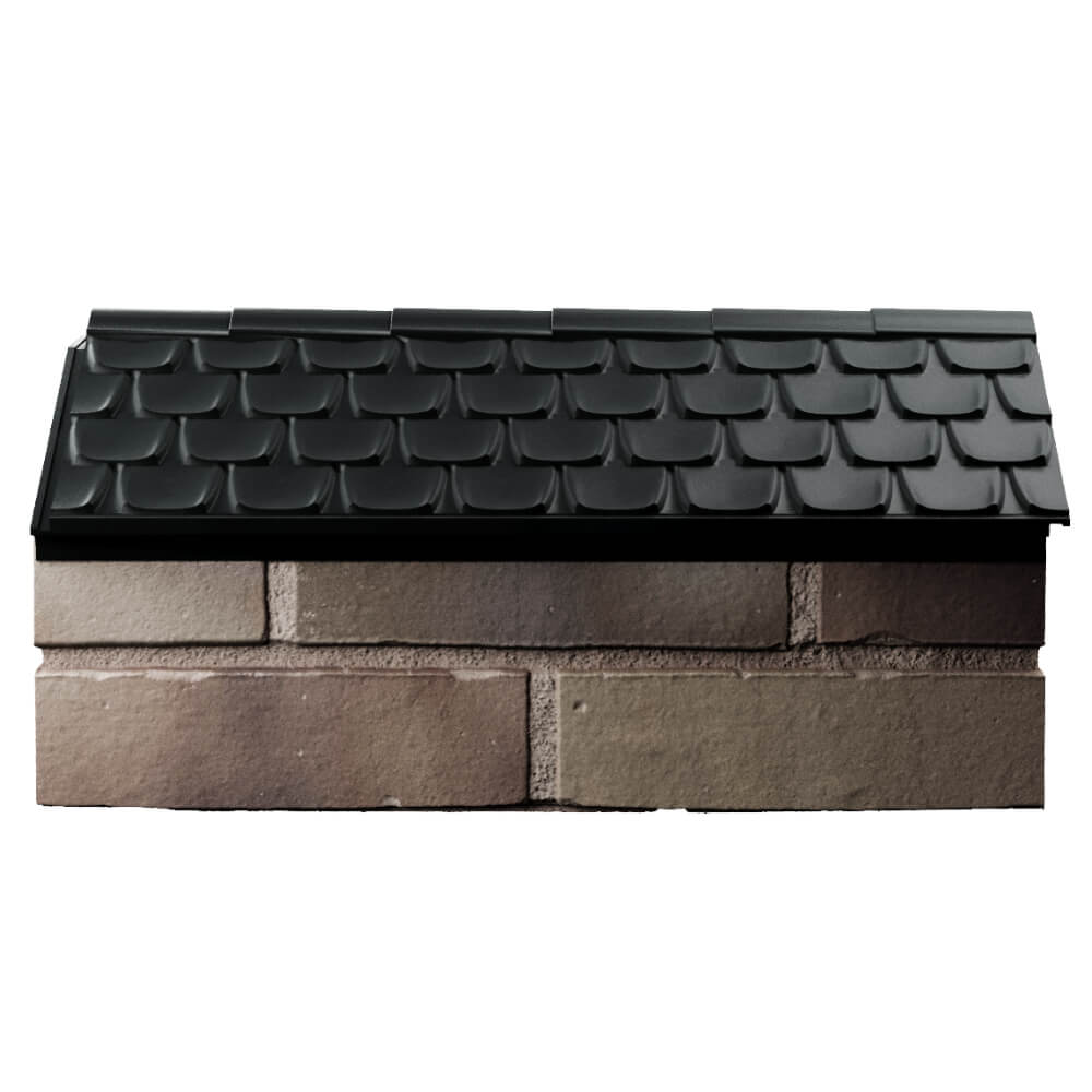 Парапет Zking Эльбрус Черный с посадкой на 1 кирпич (255мм) в Канске фото