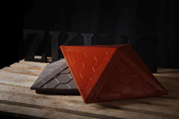 Колпак Zking Эверест Красный на столб 1.5х1.5 кирпича (390х390мм) в Канске фото