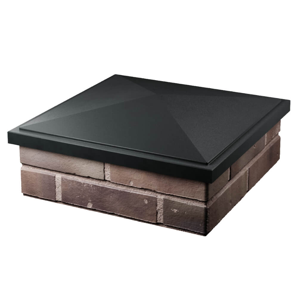 Колпак Zking БонаМоно Черный на столб 2х2 кирпича (515х515, 530х530мм) в Канске фото