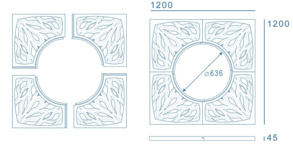 Приствольная решетка для дерева ZKING CRUST 1.2х1.2м Черная в Канске фото