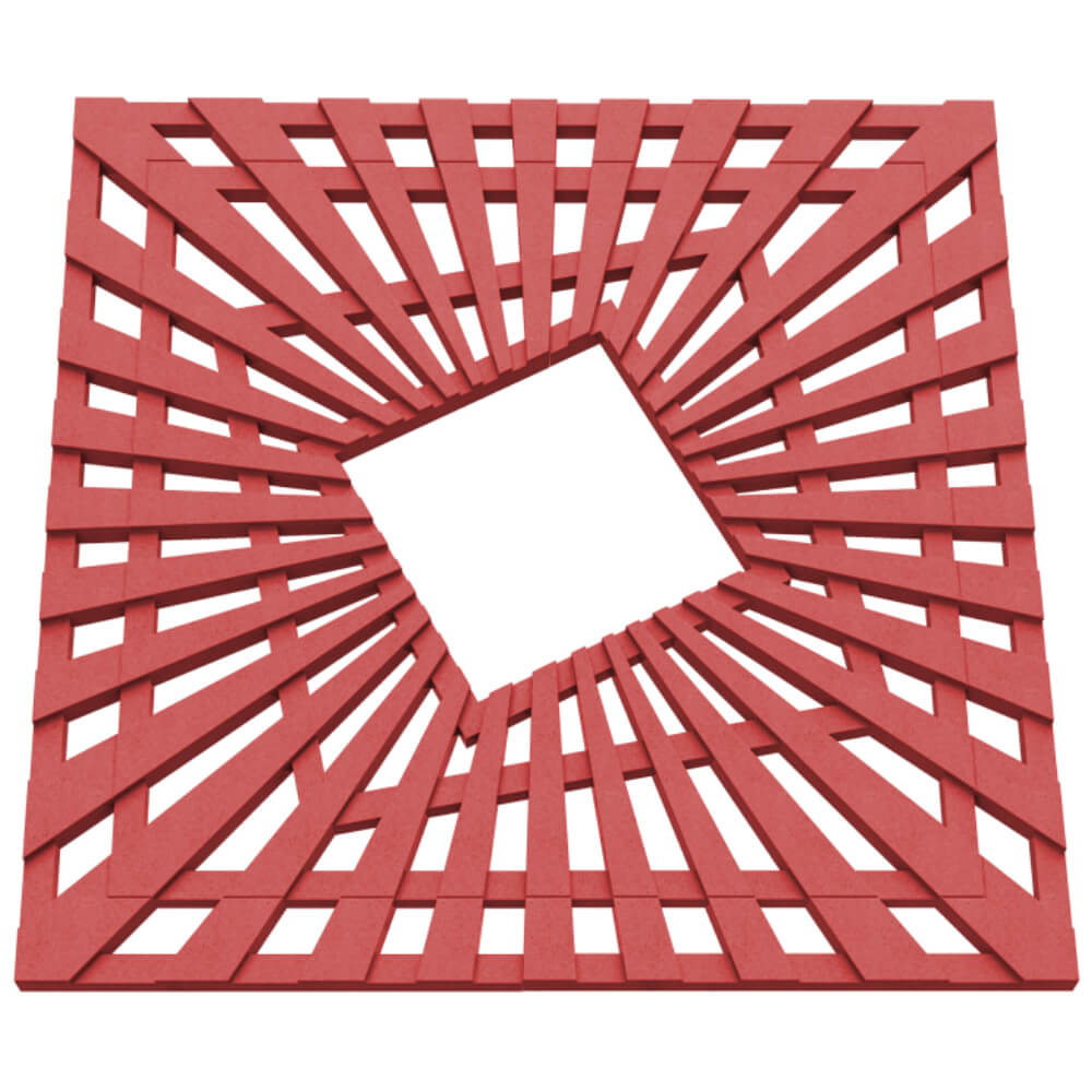 Приствольная решетка для дерева ZKING ATMOSPHERE 1.2х1.2м Красная в Канске фото