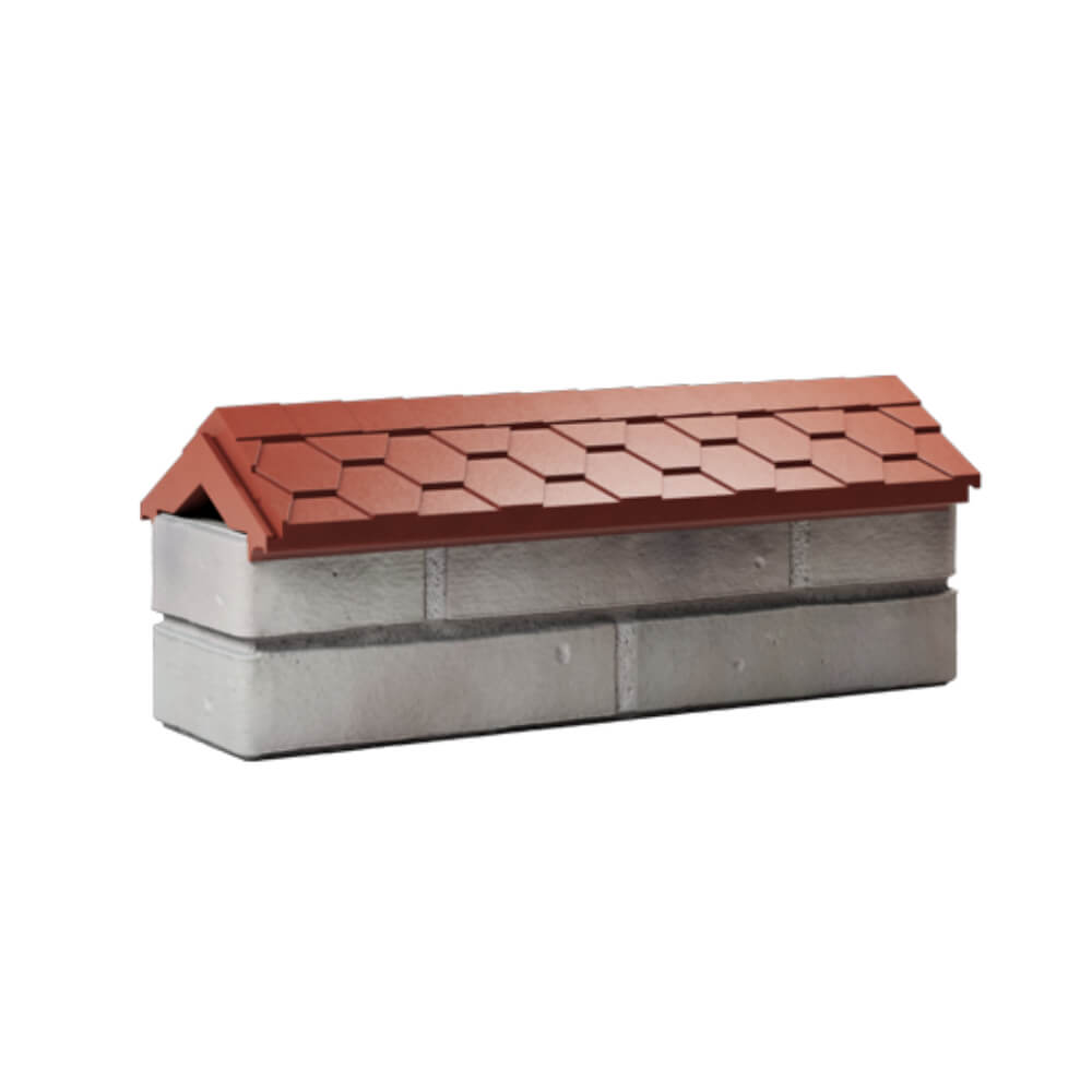 Парапет Zking Эверест Красный с посадкой на 0.5 кирпича (130мм) Канск фото