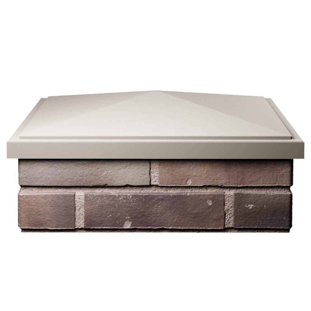 Колпак Zking БонаМоно Бежевый на столб 2х2 кирпича (515х515, 530х530мм) Канск фото