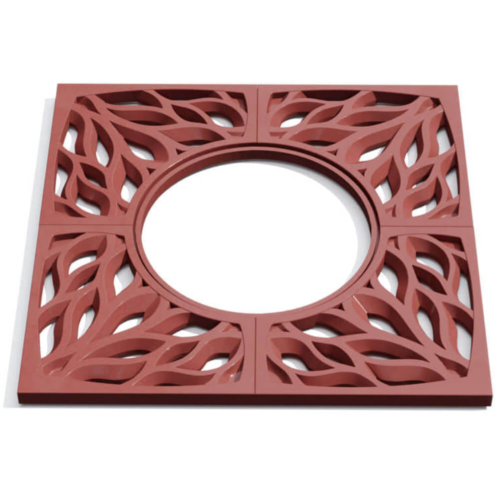 Приствольная решетка для дерева ZKING CRUST 1.2х1.2м Красная Канск фото