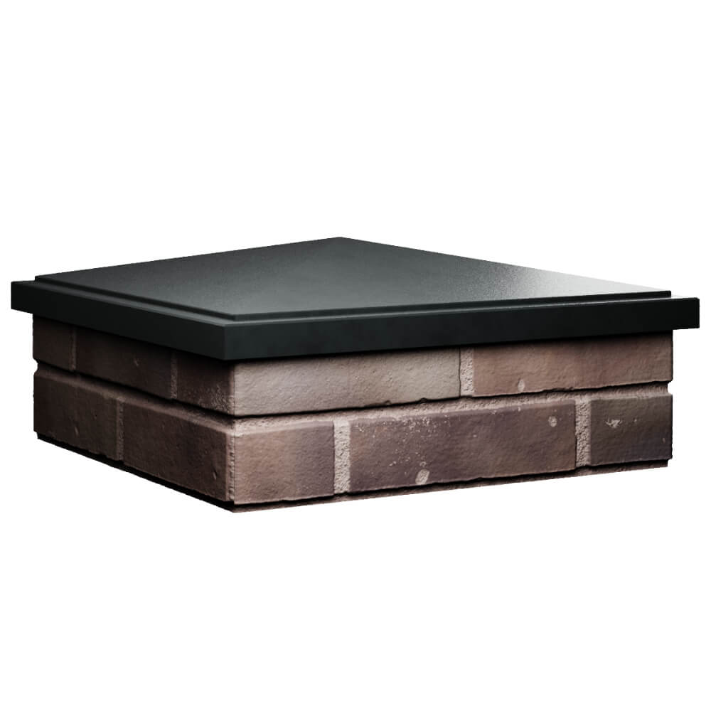 Колпак Zking БонаМоно Черный на столб 2х2 кирпича (515х515, 530х530мм) в Канске фото