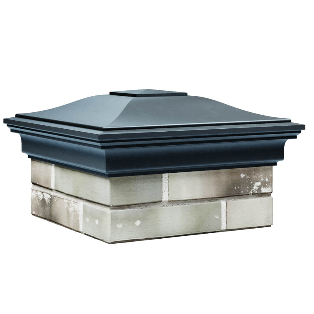 Колпак Zking Монблан Серый на столб 1.5х1.5 кирпича (385х385мм) в Канске фото