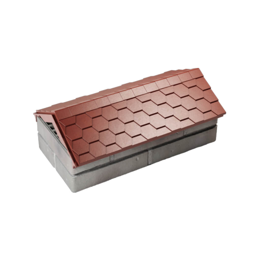 Парапет Zking Эверест Красный с посадкой на 1 кирпич (200/225/255мм) в Канске фото
