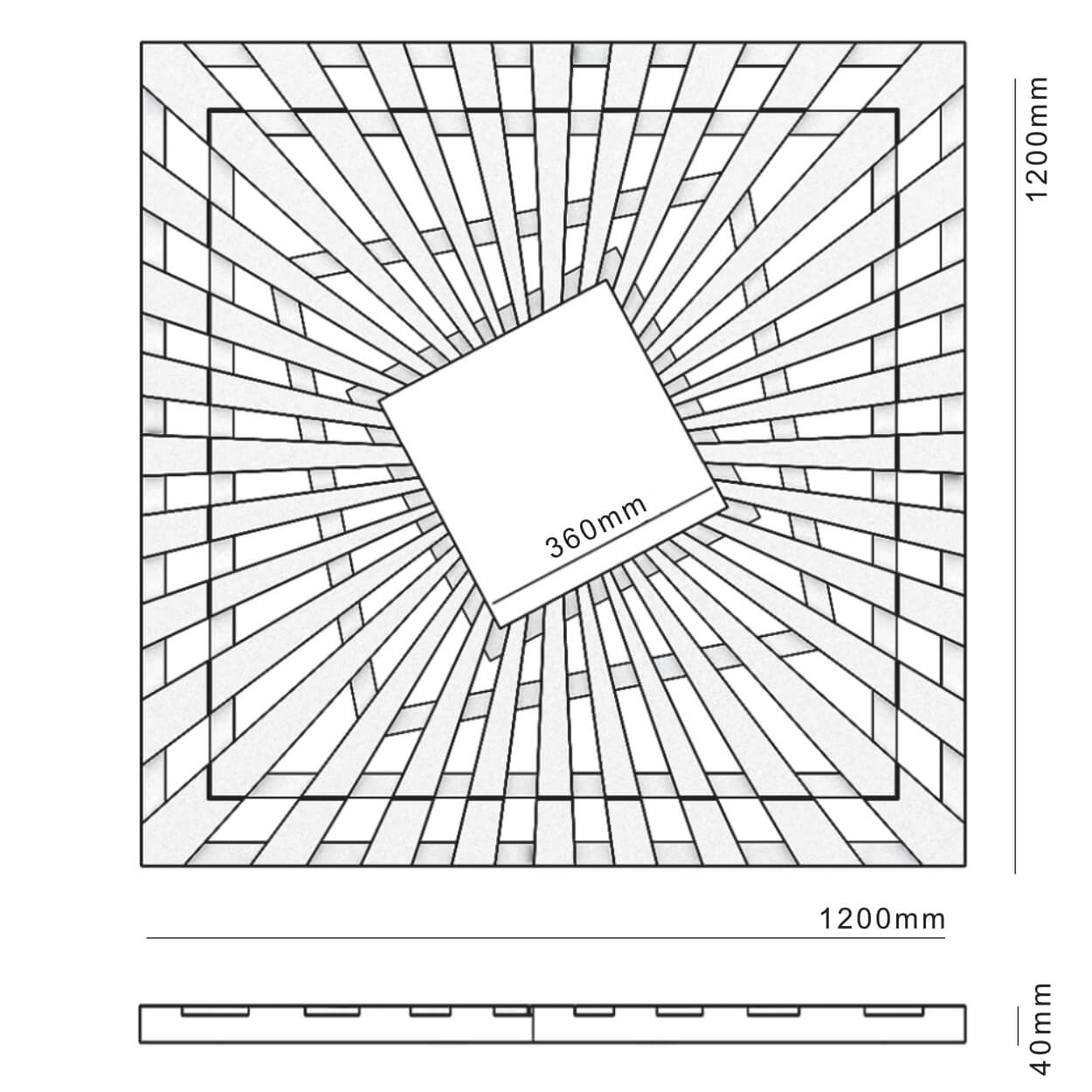 Приствольная решетка для дерева ZKING ATMOSPHERE 1.2х1.2м Черная в Канске фото