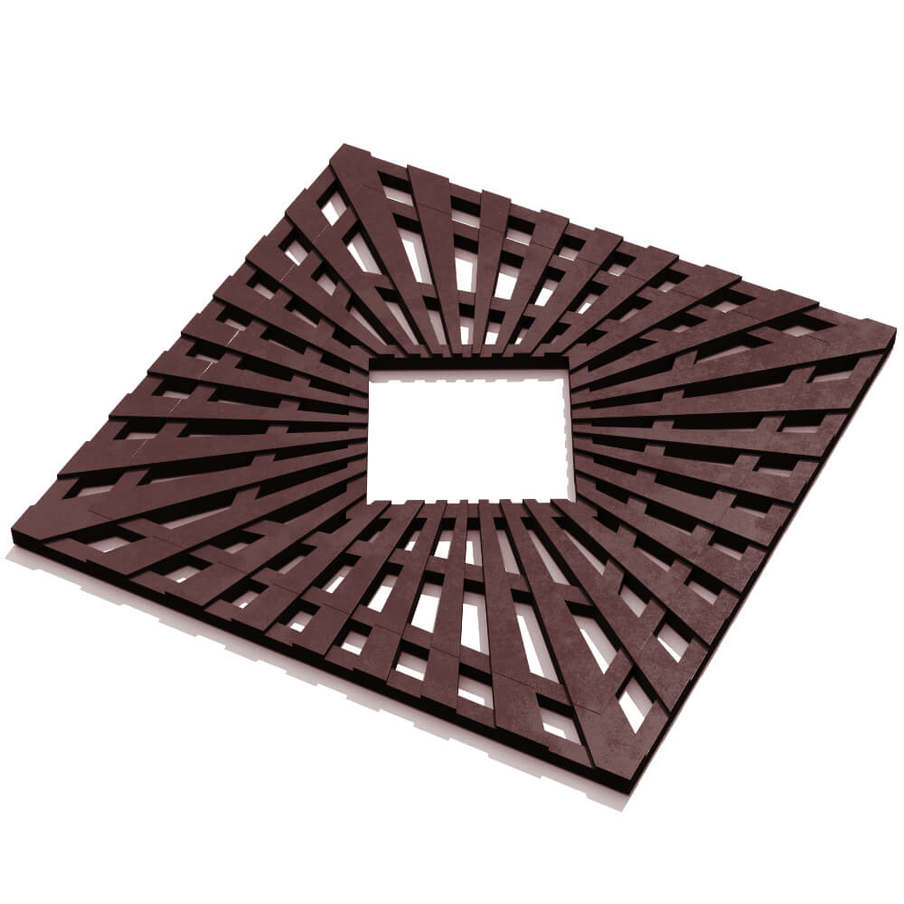 Приствольная решетка для дерева ZKING ATMOSPHERE 1.2х1.2м Коричневая в Канске фото