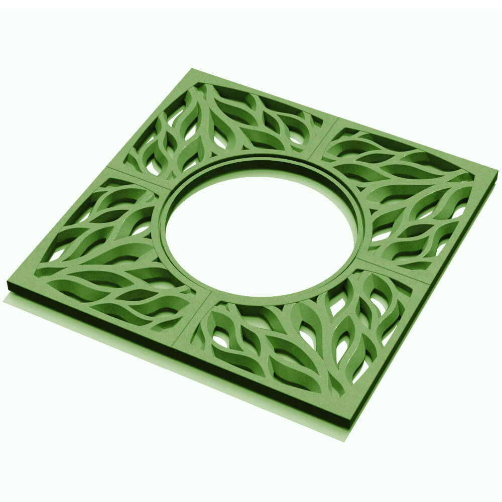 Приствольная решетка для дерева ZKING CRUST 1.2х1.2м Зеленая в Канске фото