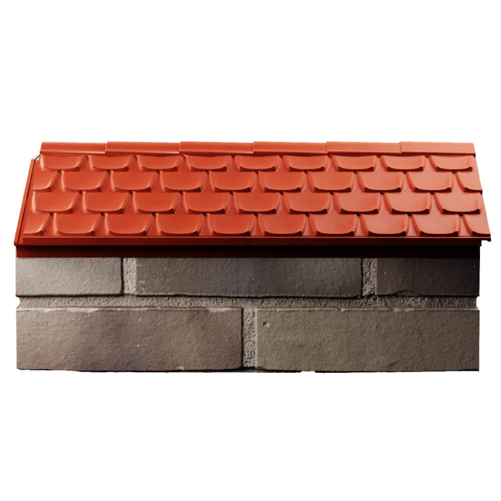 Парапет Zking Эльбрус Красный с посадкой на 1 кирпич (255мм) в Канске фото