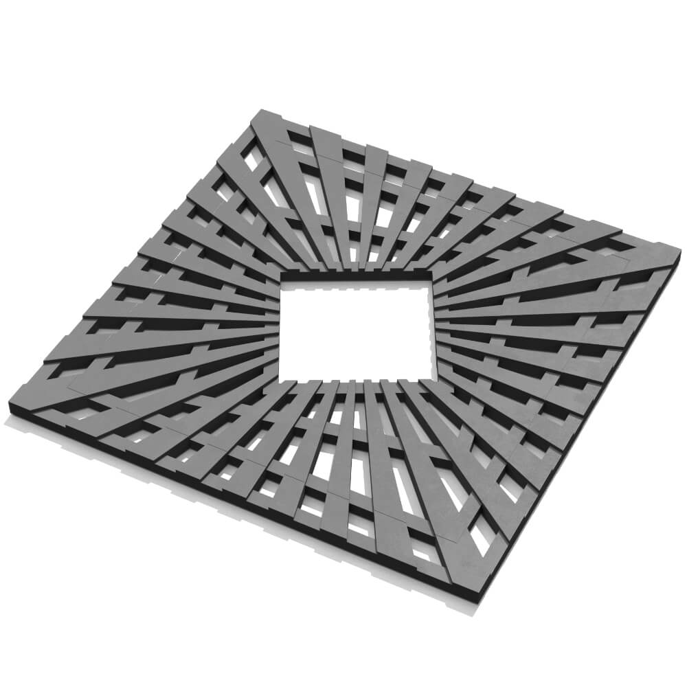 Приствольная решетка для дерева ZKING ATMOSPHERE 1.2х1.2м Серая в Канске фото